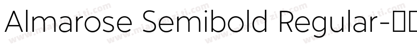 Almarose Semibold Regular字体转换
